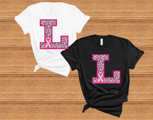 Load image into Gallery viewer, Letter with Breast Cancer Symbol