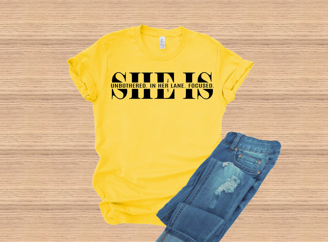 She Is Unbothered*In Her Lane* Focused