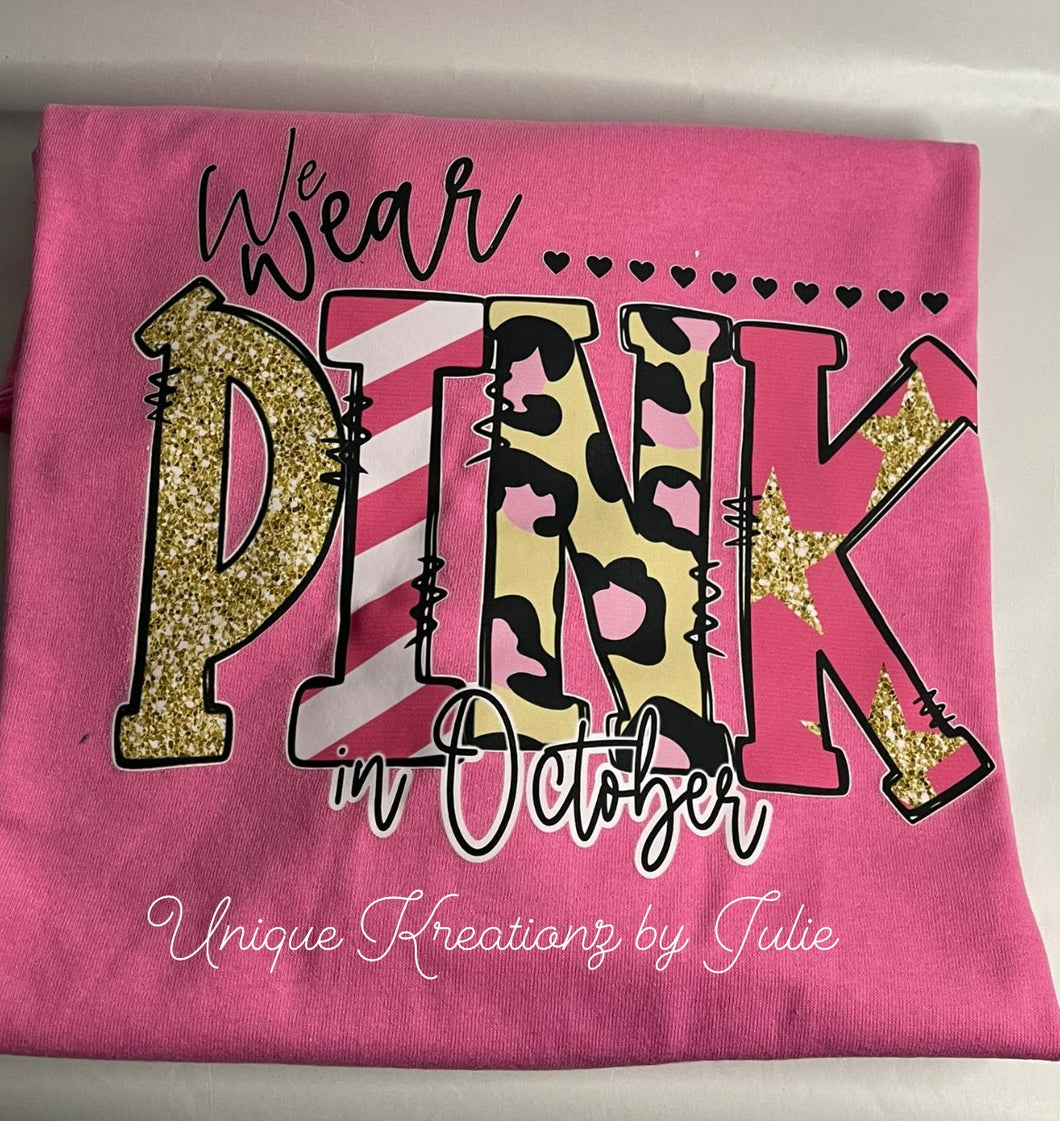 We Wear Pink in October 2022